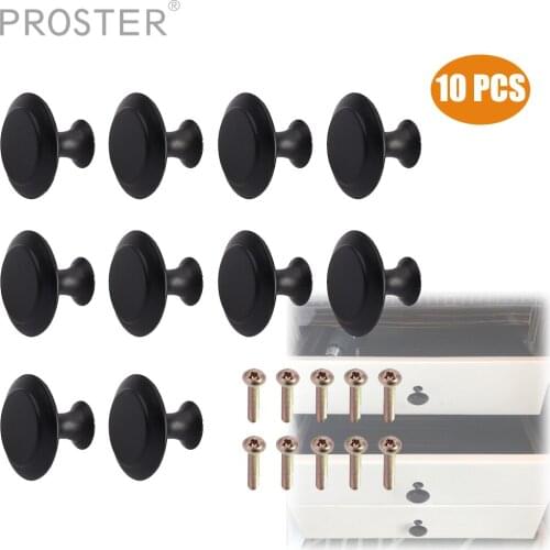 Proster for 10PCS silk satin door handle Knobs chrome drawer cabinet closet drawer handle