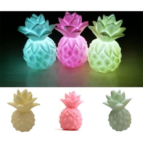 Multi-Colour Newest LED Pineapple Night Light Table Lamp Mood Lighting Bedside Decor