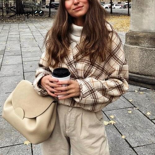 SIMPLEE Women's Short Coats