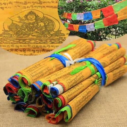 5M Religious Flags Tibetan Buddhist Supplies Colour Tibet Banner Garden Flags Hot Sale
