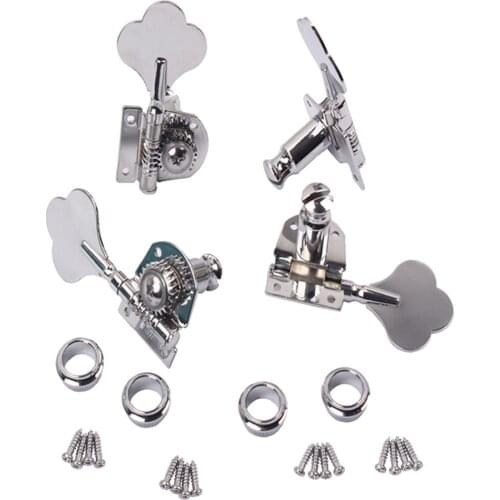 Tooyful 4x Bass Tuning Peg Key Machine Heads Tuner Knobs 4R for Bass Instruemnt Accs