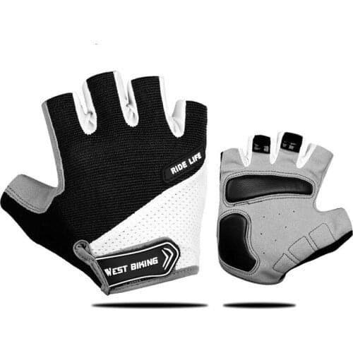 Cycling Glove Half Finger Gel Pad Breathable Sweat Washable Outdoor Sports MTB Gloves Non-Slip a Pair Bicycle Gloves