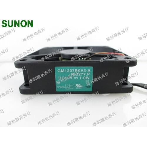 Original For Sunon GM1207PKV3-A 12V 1.0W 7CM 7020 3 line alarm cooling fan
