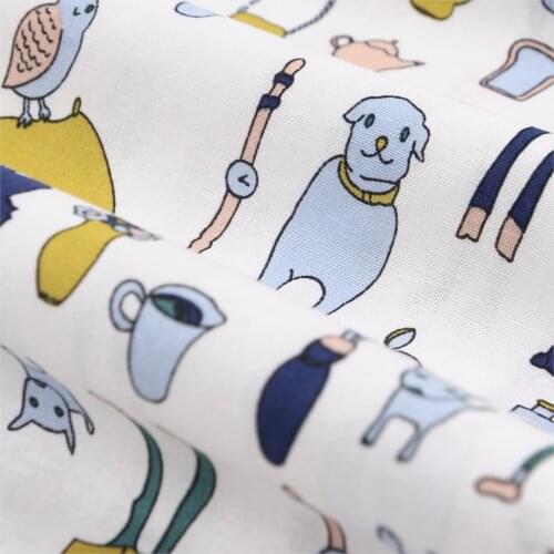 Beauty and beast vintage fabric Retro style fabric Calico Printed cotton fabric for DIY Bag 1 order=50cm*140cm