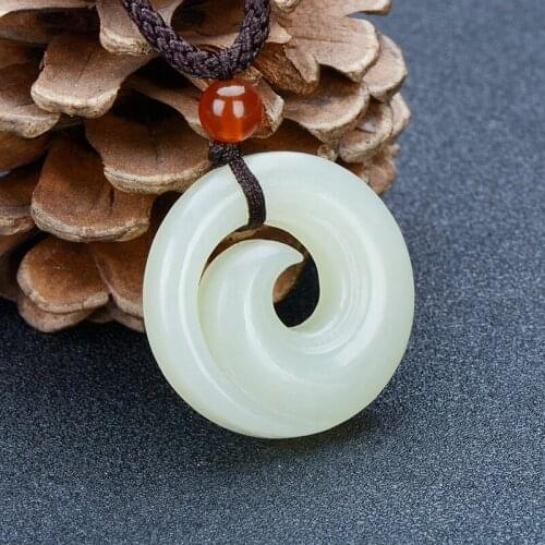 Natural jade pendant hand-carved jade pendants brand men women jadeite jade jewelry jade necklace women