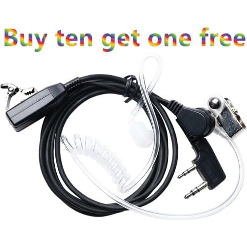 100% Original Baofeng Walkie Talkie Acoustic Tube Headsets Mic PTT Earpiece For Baofeng UV-5R BF-888S Two Way Radio Accessories