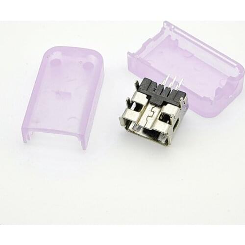 100PCS USB short body sinking plate Female Jack for WII 6P180 degree connector game console Socket plug Repair parts