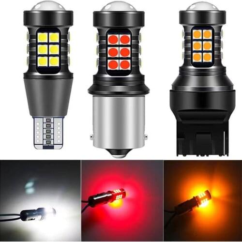 2PCS 1156 P21W BA15S 1157 P21/5W BAY15D T20 7440 W21/5W 7443 BAU15S LED 3030 30smd car backup light car brake light Signal bulb