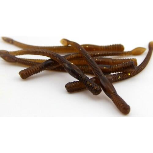 20Pcs 8cm Soft Lure Silicone Simulation Artificial Fishing Lures Bloodworm Simulation Earthworm Lifelike Fishy Smell Bait L101