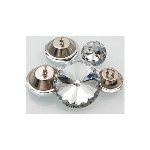 50pcs / lot acrylic glass buttons for sewing sofa DIY diamond upholstery headboard buttons accessories 18/20/25 / 30MM