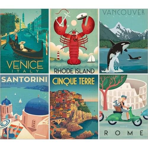 Diy Full Square Diamond Painting City Scenery Diamond Embroidery Landscape Picture of Rhinestones Wall Art Home Decoration