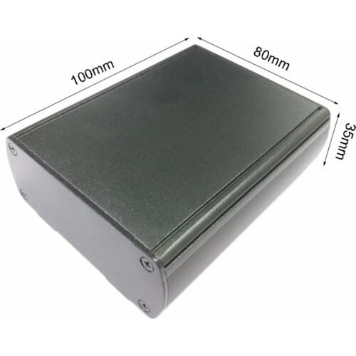 Aluminum project box enclosure electrical PCB 80(3.15")X35(1.38")X100(3.93")mm DIY NEW wholesale