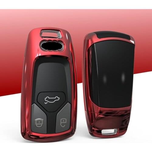 Car Styling Car Key Case Cover for Audi A4 Allroad B9 Q5 Q7 TT TTS 4M 8S 2016 2017 2018