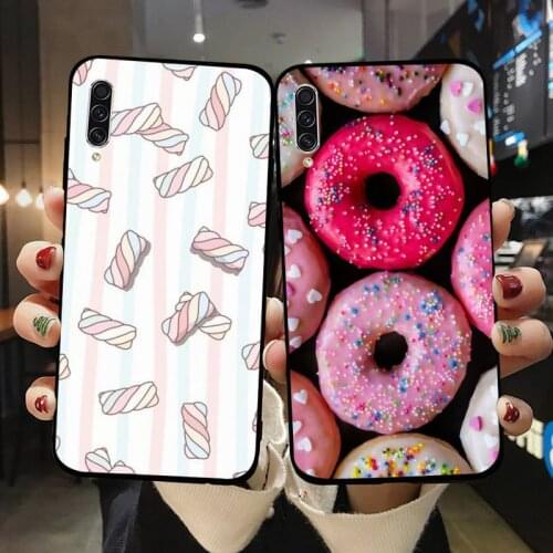 Fries Donuts Pizza Food Phone Case For Samsung galaxy S 7 8 9 10 20 edge A 6 10 20 30 50 51 70 note 10 plus