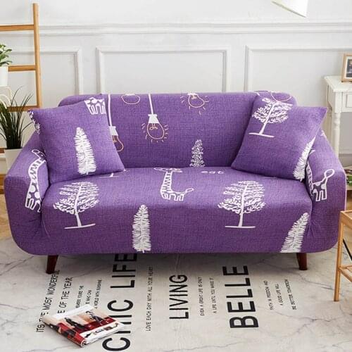 Color printing stretch all-inclusive sofa cover polyester washable universal furniture sofa cover living room slip cover CZ52