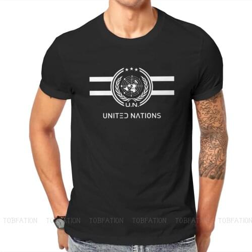 United Nations Logo Hipster TShirts The Expanse Joe Miller James Holden Canterbury TV Male Harajuku Pure Cotton Tops T Shirt