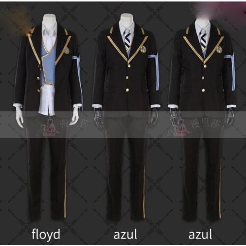 Twisted Wonderland azul floyd jade Cosplay Costume Adult School Uniform Halloween Carnival Outfit