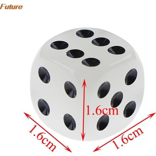 16mm luminous cube dice 6PCS/box toy fun board game night bar KTV entertainment game dice