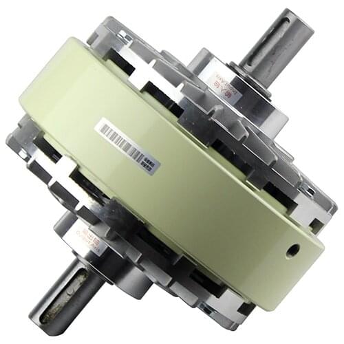 100 N.M/ 10 KG Double Output shaft magnetic powder clutch for printing Machine, bag making machine