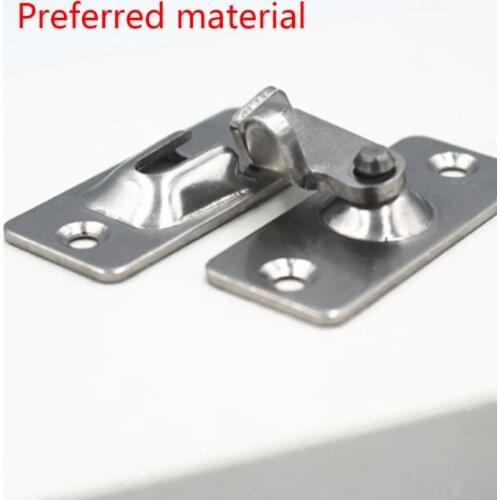 29EF Mini Stainless Steel 90 Degree Right Angle Buckle Hook Lock Bolt for Sliding Door Latch Bar Window Home Furniture Hardware