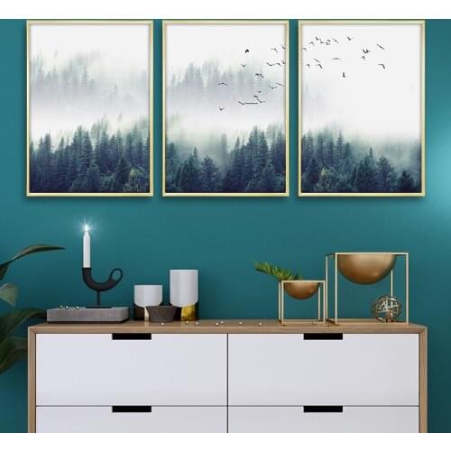 Forest Lanscape Wall Art Canvas Poster Prints Canvas Painting Decorative Pictures For Living Room Nordic Decoration Home Decor