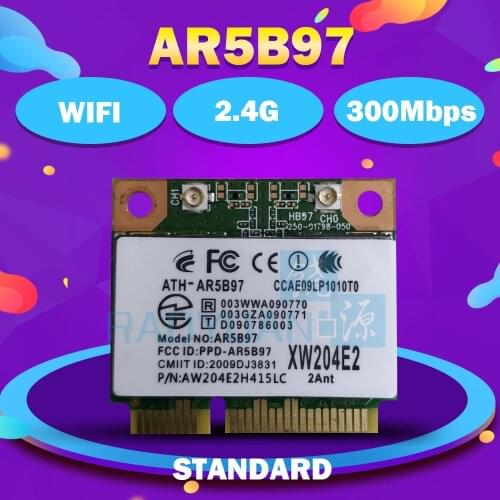 New Network Card for Atheros AR9287 AR5B97 802.11b/g/n Half Wifi Pci-e 300Mbps