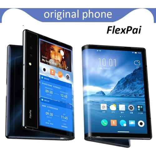 Original Royole FlexPai Foldable Smart Phone 4G Android 9.0 Octa-Core 128GB 7.8” Flexible AMOLED Screen Snapdragon 855