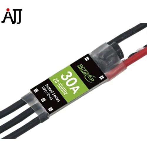 Rctimer Mini 30A ESC OPTO BLHeli 14.1 Firmware Without BEC BLM306 Oneshot 125 Support 2-6S LiPo DIY Mulitrotor Speed Controller