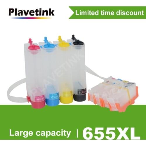 Plavetink For HP 655 XL CISS Ink System For HP Deskjet Ink Advantage 3525 4615 4625 5525 Printer With Reset Chip