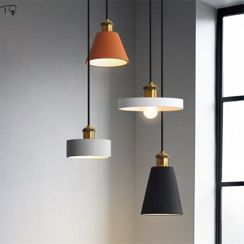 Nordic Industrial Restaurant Pendant Lights Resin Led E27 Denmark Design Minimalist Dining Room Kitchen Lights Hanging Bedroom