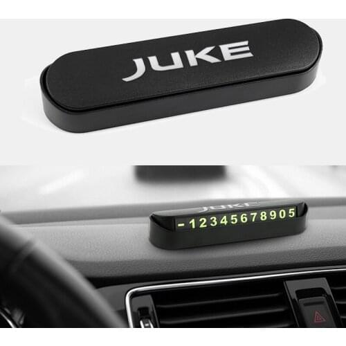 For Nissan Juke Car Temporary Parking Card Number Plate Parking Card Luminous Parking Phone Number Card