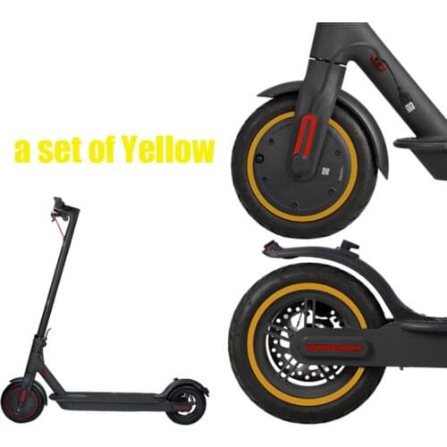 Scooter Wheel Rim Hub Protective Reflective Stickers for Xiaomi Mijia M365 Pro Electric Scooter for Ninebot Scooter Reflex Part