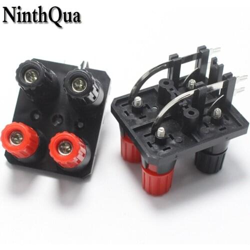 1pcs WP External Banana jack 4Pin Speaker Amplifier Wire Clip Audio Socket WP4-10A 4 Pole LED Spring Terminal Switch
