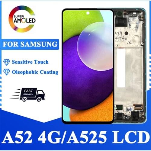 6.5'' LCD For Samsung A52 4G A525 SM-A525M Display Touch Screen Digitizer For Samsung A52 A525F SM-A525F/DS LCD Repair Parts