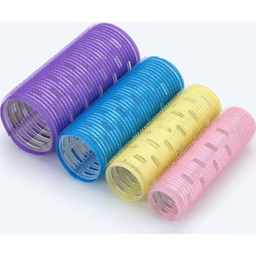 4 Sizes Hair Curlers Roller Self-adhesive Hair Rollers DIY Hair Design Roll Hairdressing Accesories Hairdressing Styling Tools