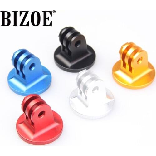 BIZOE Gopro Accessories CNC Aluminum Thumb Screw Tripod Mount Adapter for Gopro Hero 7 6 5 4 Sj4000 Xiaomi Yi DJI Osmo Action Ca