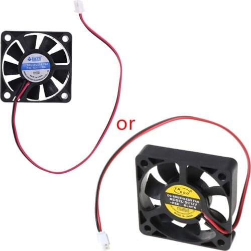 DC 12V 0.12A 2-Pin 50x50x10mm PC Computer CPU System Brushless Cooling Fan 5010