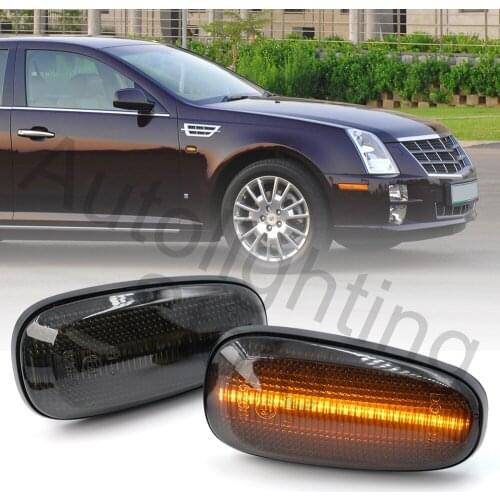 Smoked LED Fender Side Marker Signal Repeater Lamp for 05-11 Cadillac STS STS-V 98-05 Opel ASTRA G MK4 Zafria A MK1 FRONTIERA B