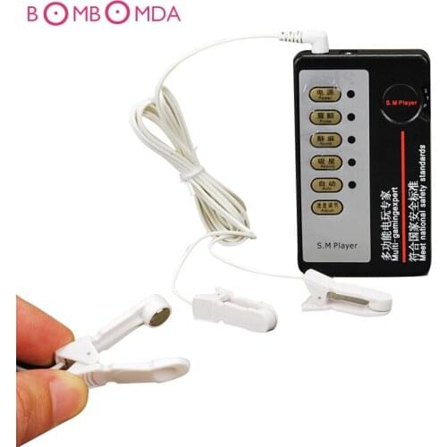 Electric Shock Nipple Clamps Bdsm Fetish Kit For Woman Massage Breast Clitoris Clip Stimulator Adult Games Sex Toys for Couples