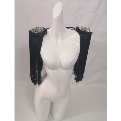 Long Tassel Festival Showgirl epaulettes Stage Show epaulettes