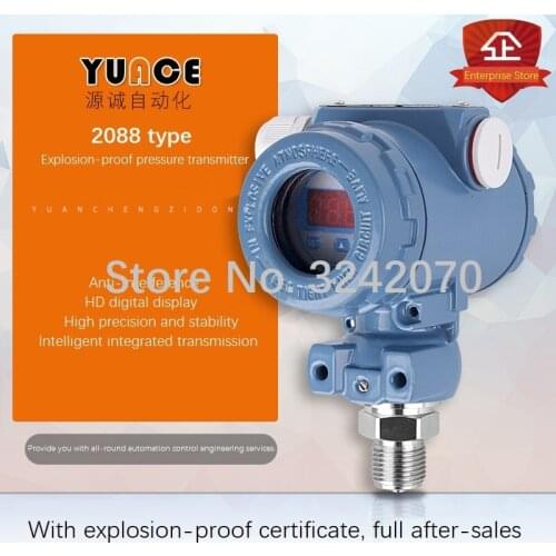 Customized constant pressure digital display 2088 explosion-proof diffused silicon pressure transmitter 4-20ma output 0-10V sens