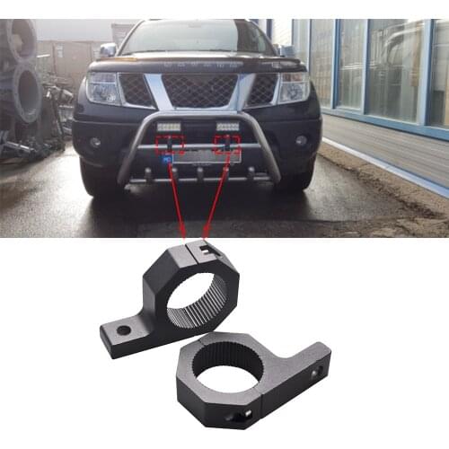 ECAHAYAKU 2pcs 32mm 52mm Bull Bar Mount Bracket Fog Driving Light Spotlight Universal Clamp Bracket for Car Motorcycle Crash Bar