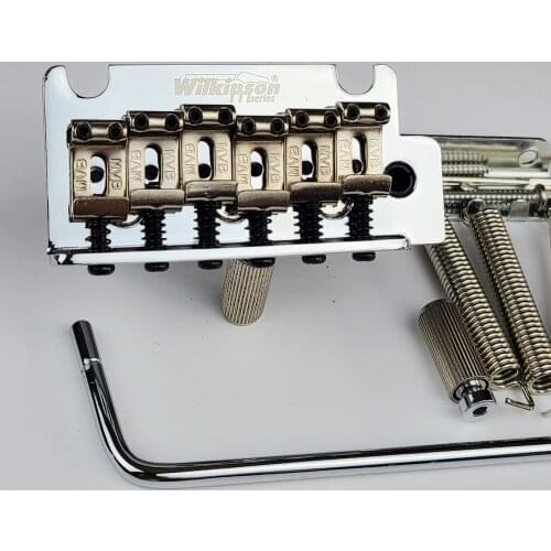Wilkinson 2 post point Chrome Silver Double swing Electric Guitar Tremolo System Bridge for strato and suhr guitar WOV05