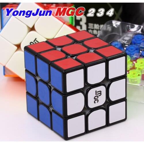 YongJun magnetic cube YJ 3x3x3 MGC V2 MGC 2 3 4 elite M 4x4x4 magic puzzles magnet cube yj MGC 2x2 3X3 4x4 speed magic cube