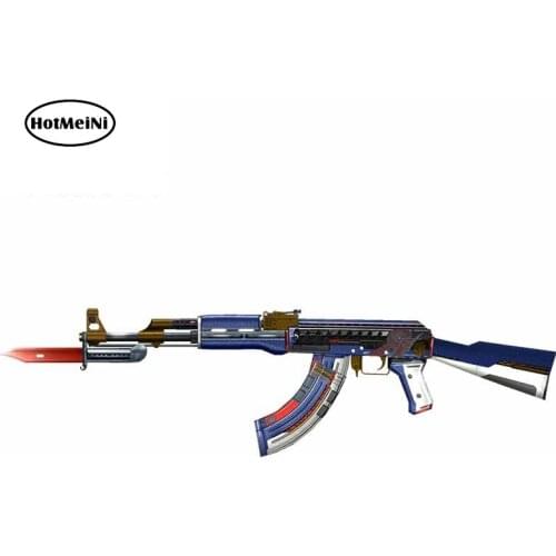 HotMeiNi 13cm x 3.6cm For Ak47 Motorcycle Car Stickers Repair Decal DIY Occlusion Scratch Waterproof Suitable for VAN RV