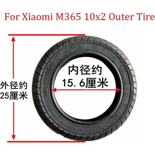For Xiaomi Scooter Tire Refit To Enlarge 10x2 Outer Tube Inner Tube 10 Inch Electric Childrens Car WD Tyre