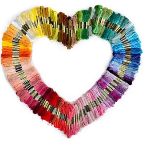 50pcs Anchor Similar DMC Cross Stitch Cotton Embroidery Thread Floss Sewing Skeins Craft Hogard Random Color