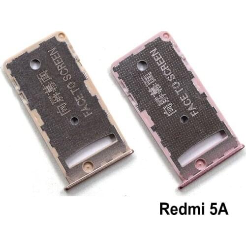 New SIM Card Tray Socket Slot Holder Adapters Replacement Parts for Xiaomi Redmi 5 5A 5Plus SIM & TF Card Tray Adapters