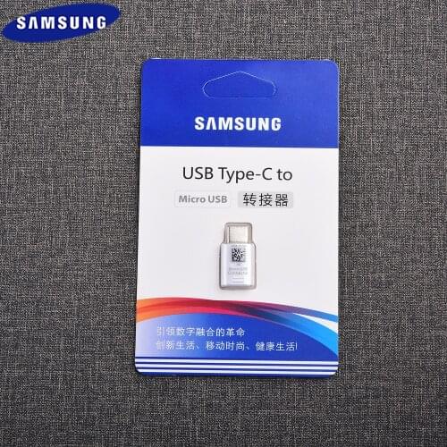 Original SAMSUNG USB Adapter USB Type C Male to Micro USB Female OTG Adapter Type-C Converter Connector For Galaxy S20 S10 S9