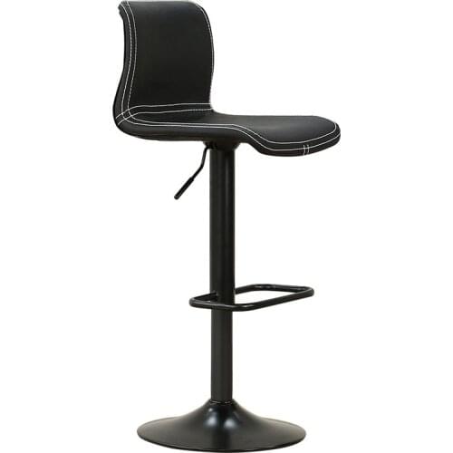 Bar chair lift can rotate bar chair modern simple Nordic back light luxury front desk cashier rotating high stool